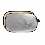 Blenda ovala 2in1 gold-silver 120x180cm, Generic
