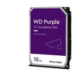 HDD WD Purple Surveillance 18TB, 7200RPM, 512MB cache, SATA-III