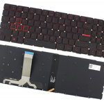 Tastatura Lenovo LCM16F83USJ686R red color llumination backlit keys, IBM Lenovo