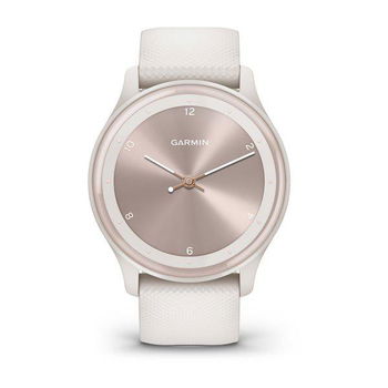 Smartwatch GARMIN Vivomove Sport 40mm, Android/iOS, silicon, Ivory/Peach Gold