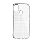 Husa Loomax de protectie pentru Samsung A21 S, silicon subtire, 2 mm, transparent, Loomax