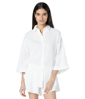 Imbracaminte Femei Charlie Holiday Harlow Shirt White, Charlie Holiday