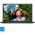 Laptop Dell Inspiron 3520 cu procesor Intel® Core™ i5-1235U pana la 4.4 GHz, 15.6" Full HD, 120Hz, 8GB DDR4, 512GB SSD, Intel® UHD Graphics, Ubuntu, Black
