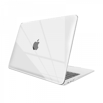 Set protectie 2 in 1 pentru MacBook Pro 13 inch 2016/2020 A1706 / A1708 / A1989 / A2159 / A2251/A2289 / A2338 cu husa din plastic lucios si folie ecran TPU incolor, krasscom