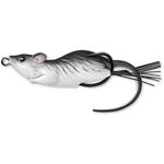 Naluca Live Target Hollow Mouse Walking Bait, Black/White, 9cm, 28g, LIVETARGET