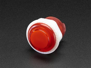 Mini LED Arcade Buton - 24mm Rosu, Adafruit