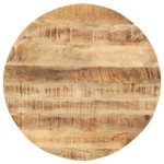 Blat de masă, 50 cm, lemn masiv de mango, rotund, 15-16 mm
