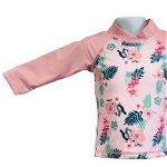 Bluza Copii Maneca Lunga, Anti-Iritatii, Protectie Soare UPF50+, Floral Pink, Marimea 1, Banz®