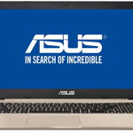 Notebook / Laptop ASUS 15.6'' VivoBook Pro 15 N580VD, FHD, Procesor Intel® Core™ i7-7700HQ (6M Cache, up to 3.80 GHz), 8GB DDR4, 256GB SSD, GeForce GTX 1050 4GB, Endless OS, Gold