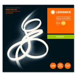 Banda LED de exterior Ledvance Neon Flex, 19W, 1000 lm, IP44, lumina calda (3000K), silicon, 3 m, clasa energetica F