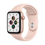 Smartwatch Apple Watch SE GPS + Cellular 40mm 4G Carcasa Gold Aluminium Bratara Pink Sand Sport Band