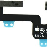 Piesa telefon, buton de pornire pentru iPhone 7, cablu panglica pentru butonul de volum, Negru