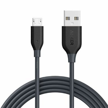 Cablu de date Anker PowerLine A8132011, MicroUSB, 0.9 m (Gri)