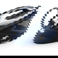 Statie de calcat cu boiler de inalta presiune Tefal Pro Express Ultimate GV9720E0, 3000W, 8 bari, jet de abur 590 g/min, talpa Durilium Airglide Autoclean, rezervor 1.2L, umplere continua, 3 setari de temperatura, albastru