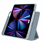 Husa 2 in 1 magnetica cu invelitoare tip carte si carcasa de spate cu suport Stylus pentru iPad Air 4 2020 10.9 / iPad Pro 11 A2072 / A2316 / A2324/ A2325 / A2013 / A1934 / A1979 / A2068/ A2228/ A2230 bleu-gri