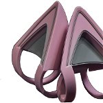 Accesoriu gaming Razer Kitty Ears pentru Razer Kraken Quartz Pink