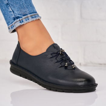 Pantofi dama casual Bleumarin din Piele Ecologica Katelyn X9089, Alogo