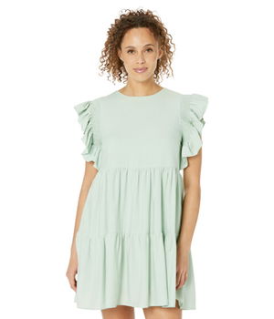 Imbracaminte Femei English Factory Ruffled Detail Mini Dress Sage, English Factory