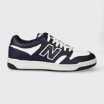 New Balance sneakers din piele BB480LHJ culoarea albastru marin, New Balance