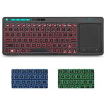 Tastatura multimedia Wireless cu Mouse Pad iluminata LED RGB USB Rii Kombo