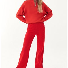 Pantaloni de trening evazati cu talie medie, OXXO