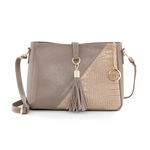 Mia Tomazzi, Geanta crossbody de piele Durazzo, Verde padure