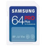 Samsung Memory Card SDXC Samsung PRO Plus MB-SD64S/EU 64GB, Class 10, UHS-I U3, V30, Samsung