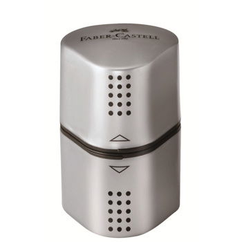 Ascutitoare Faber-Castell Grip 2001, Tripla, Gri