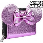 Portmoneu Minnie Mouse Roz metalizat 70688, 