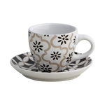 Set 2 cesti cafea - Alhambra, Portelan, 90 ml, Alb