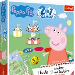 Joc Trefl - Peppa Pig 2 in 1, Ludo, Serpisori si Scari