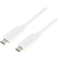 Cablu de date Logilink, USB-C - USB-C, 1m, White Cablu de date Logilink, USB-C - USB-C, 1m, White
