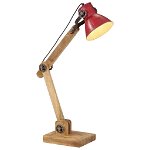 vidaXL Lampă de birou 25 W, roșu uzat, 23x18x96 cm, E27, vidaXL