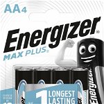 Set 4 bucati baterie alcalina AA/LR6 MAX PLUS, Energizer E301323600