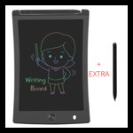 Tableta grafica pentru scris si desenat cu Stylus+ Extra creion CADOU display LCD multicolor 8.5 inch protectie ochi rezistenta la apa si socuri negru, krasscom