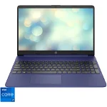 LaptopHP 15s-fq2010nq cu procesor Intel® Core™ i7-1165G7 pana la 4.70 GHz, 15.6", Full HD, 8GB, 256GB SSD, Intel® Iris® Xᵉ Graphics, Free DOS, Indigo Blue