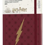 Agenda 2022 - 12-Month Weekly Planner - Large, Hard Cover - Harry Potter - Bordeaux Red