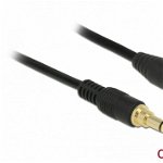 Cablu prelungitor audio jack stereo 3.5mm (pentru smartphone cu husa) T-M 5m negru, Delock 85590, Delock