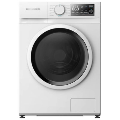 HEINNER Masina de spalat rufe HWM-M814IVSMNA+++, Slim, 8 kg, 1400 RPM, Clasa A, Inverter, Display, Blocare acces copii, Alb