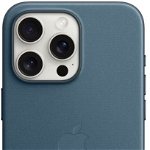 Husa Protectie Spate Apple FineWoven Case MagSafe pentru Apple iPhone 15 Pro Max (Albastru), Apple