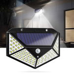 Lampa solara cu acumulator și senzori de mișcare 100 LED - EN GROSS, 