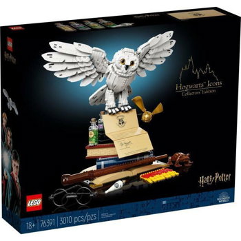 LEGO Harry Potter: Embleme Hogwarts - Editie de colectie 76391, 18 ani+, 3010 piese