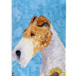 Caroline`s Treasures Carolines Comori SS4111MUK Fox Terrier în flori de vară Ultra Hugger pentru sl Multi Slim Can, 