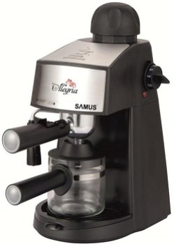 Espressor Samus ALEGRIA, 800 W, 0.24 L (Negru/Argintiu) , Samus