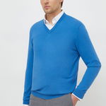 United Colors of Benetton pulover de bumbac culoarea verde, light, 1098U4486, United Colors of Benetton