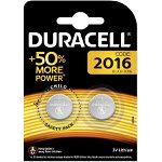 Baterii rotunde cu litiu 3V 2016, 2 bucati, Duracell