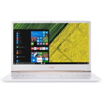 Nou! Ultrabook™ Acer Swift SF514-51 (Procesor Intel® Core™ i7-7500U (4M Cache, up to 3.50 GHz), Kaby Lake, 14"FHD, 8GB, 256GB SSD, Intel® HD Graphics 620, Wireless AC, Tastatura iluminata, Win10 Home 64, Alb)