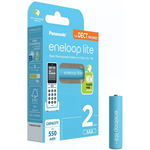 Eneloop Acumulatori Ni-Mh 1.2V AAA R3 550mAh Lite Phone BK-4LCCE/2DE B2, Eneloop