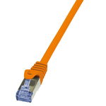 Cablu retea Patch Cat 6 S/FTP PIMF PrimeLine 1m portocaliu, Logilink