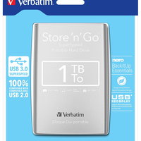 HDD Extern VERBATIM Store 'n' Go, 2.5, 1TB, USB 3.0, silver